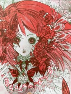 創作少女・オリジナル絵便箋イラストセット・九千鶴ヶ紅のサムネイル