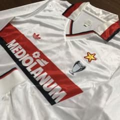 ACミラン 1990/91 復刻 アウェイ長袖シャツ No.10 ACミラン 1990/91 復刻 アウェイ長袖シャツ No.10 - メルカリ