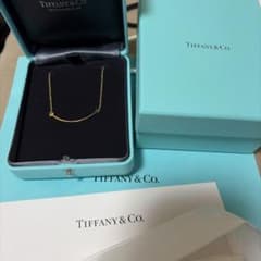 Tiffany ティファニー Tスマイル ネックレス スモール イエローゴールドのサムネイル