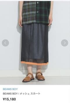 BEAMS BOY メッシュスカートのサムネイル
