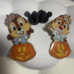 チップとデール ハロウィン ピンバッジ 2個セットのサムネイル