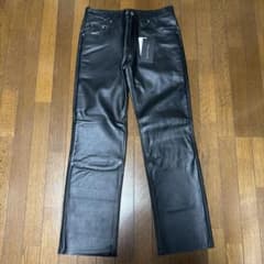 【本革】Liugoo Leathers 新品 牛革レザーパンツ ブラック38のサムネイル