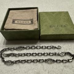 GUCCI インターロッキング チェーン ネックレス シルバー925のサムネイル