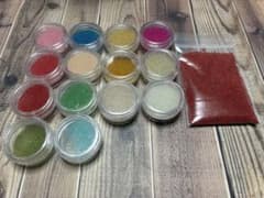 ハンドメイド用 ガラスビーズ 15色セットのサムネイル