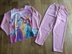 Brand new girls' Disney Princess long-sleeved pajamas, size 120cm, pink.