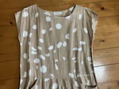 marimekko マリメッコ ドット柄 ワンピース ベージュのサムネイル