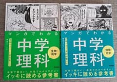 マンガでわかる 中学理科 2冊セット 生物・地学 物理・化学のサムネイル