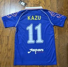 【タグ付き】三浦知良 KAZU 11 日本代表 ユニフォーム Mサイズ 1998 タグ付き】三浦知良 KAZU 11 日本代表 ユニフォーム Mサイズ 1998