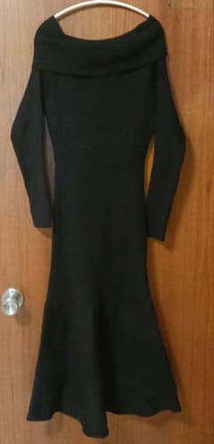 【美品】Dazy オフショルニットワンピース ブラック L