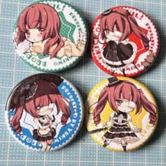 痛バッグ用　邪神ちゃんドロップキック　花園ゆりね　缶バッジ 邪神ちゃんドロップキック 花園ゆりね 缶バッジ セット ゴスロリ 地雷