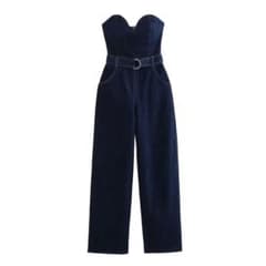 デニム ビスチェ ジャンプスーツ オールインワン ZARA dholic ザラのサムネイル