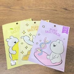 ピュアデイリー マスクシート パック3セット　すこぶるうさぎデザインのサムネイル