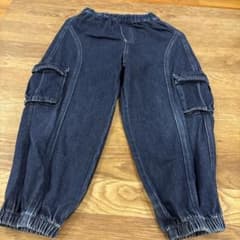H&M キッズ デニム カーゴパンツ 110-116cmのサムネイル