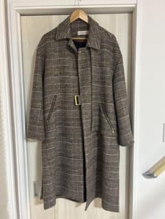 美品】CULLNI チェック柄 ロングコート - メルカリ