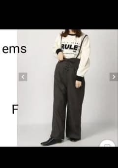ems excite サスペンダー付きパンツ ワイドパンツ レースアップのサムネイル
