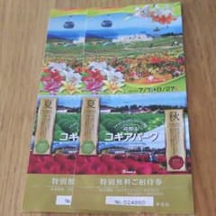 ☆ちょこさん様専用☆箱館山コキアパーク招待券2枚のサムネイル