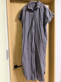 Lサイズ 半袖ロングシャツワンピースのサムネイル