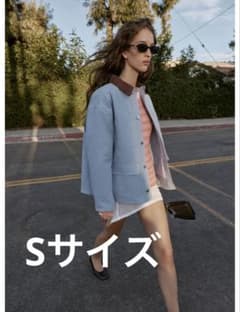 zara 新作 コントラストパフジャケット - メルカリ