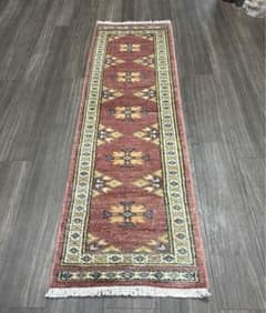 53cmx171cm 廊下敷き手織り絨毯上がりかまちファインウールラグ