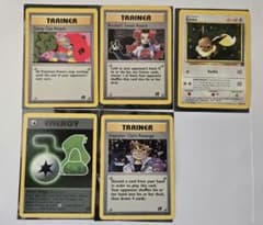 W*R様 旧裏 ポケモンカード 英語版 5枚 ロケット団のおねーさん イーブイのサムネイル