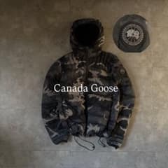超希少モデル❗️】カナダグース ブラックロゴ ダウンジャケット カモ