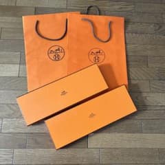HERMESエルメスネクタイ箱、紙袋 2セット - メルカリ