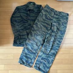 ROTHCO ロスコ アメリカ軍 タイガーストライプ 迷彩服 上下セット ROTHCO ロスコ アメリカ軍 タイガーストライプ 迷彩服 上下セット