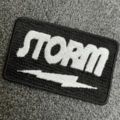STORM logo iron-on bowling patch