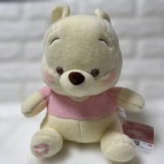 くまのプーさんミルキーボアいちごみるく　超BIGぬいぐるみ　約30cm