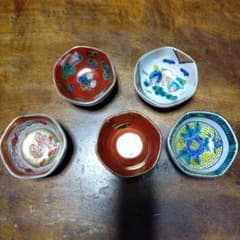 九谷焼 ５客お好み盃セット 色絵 陶磁器のサムネイル
