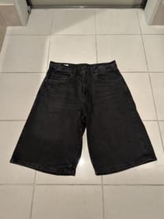 ZARA デニム ハーフパンツ ブラックのサムネイル