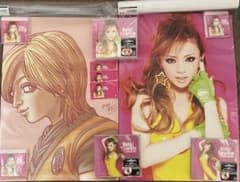 浜崎あゆみ、Rule ドラゴンボール主題歌、鳥山明サイン、ポスター 浜崎あゆみ、Rule ドラゴンボール主題歌、鳥山明サイン、ポスター