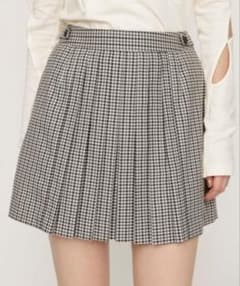 FRONT PLEATS S/SK フロント プリーツ ミニスカートのサムネイル