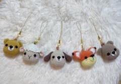 あみぐるみ 動物ストラップ 5体セットのサムネイル