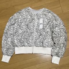 gu総レース 薄手ブルゾン ホワイト ジップアップのサムネイル