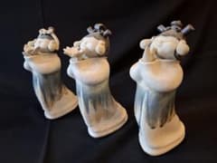 砥部焼 青芳人形 念ずれば花ひらく 森元青芳 伝統工芸品 3体セット 砥部焼 森元青芳「念ずれば花開く」3体セット - メルカリ