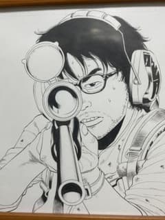 花沢健吾 直筆原画 直筆サイン入アイアムアヒーロー生原画 スピリッツ