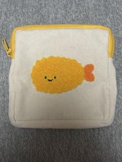 弁当のもこもこポーチ エビフライ　ポーチ