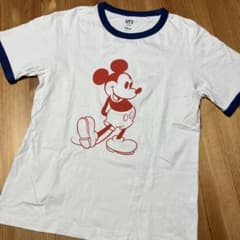 UNIQLO UT Disney ミッキーマウス リンガーTシャツ Sのサムネイル