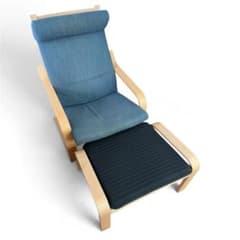 B.IKEA POÄNG ポエング パーソナルチェア オットマンセット - メルカリ