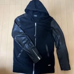 DIESEL フード付きジャケット ブラックのサムネイル