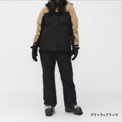 スノーボードウェア 上下セット ブラック×ベージュのサムネイル