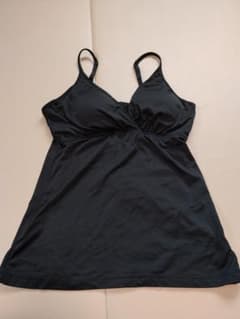 授乳キャミソールカップ付き キャミソール 黒 L-LLのサムネイル