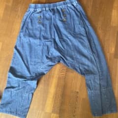 デニムブルー サルエルパンツのサムネイル