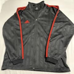 adidas アディダス ジャージ ジャケット ブラック レッド Lのサムネイル