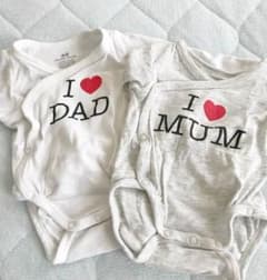 ロンパース H&M 長袖 新生児用 2枚のサムネイル