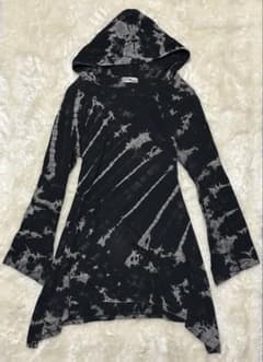 archive平成系grunge y2kフード付きタイダイ長袖カットソー - メルカリ