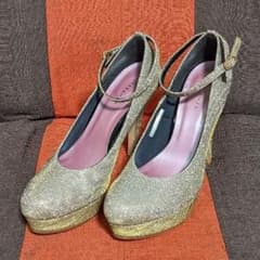 ゴージャス  パンプス  ピンヒール  ラメ  シルバー  ゴールドのサムネイル