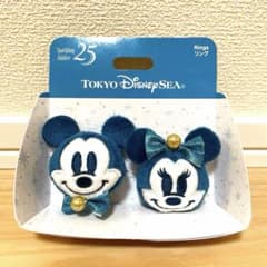 【匿名配送】東京ディズニーシー 25周年 ミッキー ミニー リング 指輪 ゆびわのサムネイル