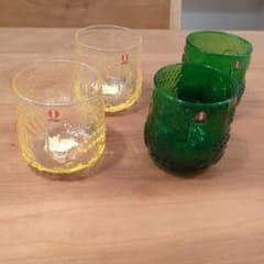 イッタラ　フルッタ　グラス　グリーン☓2 イエロー☓2 計4点セットのサムネイル